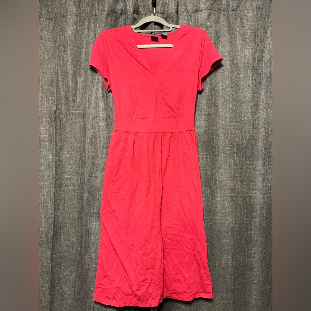 Mid Length Coral Dress